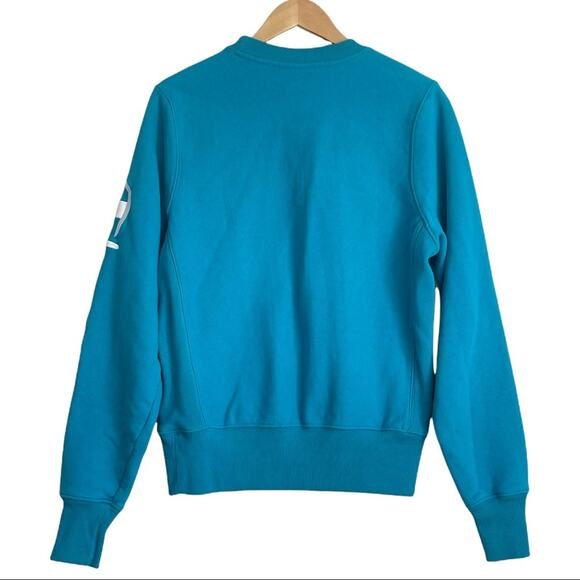 Champion Reverse Weave Teal Blue Crewneck Sweatshirt Size Small - Picture 4 of 7